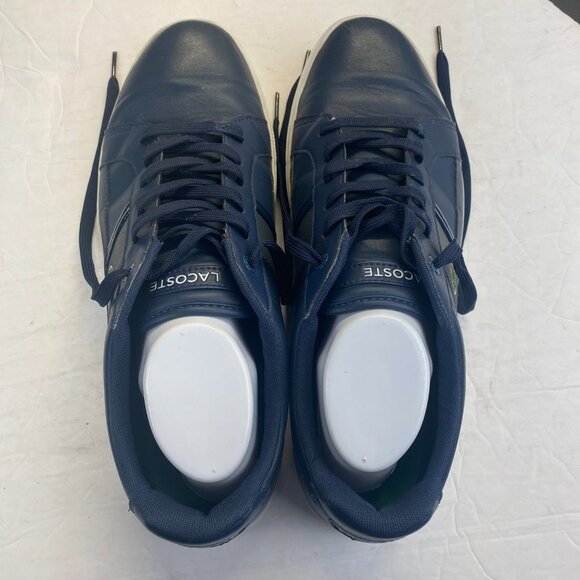 Lacoste Sport Men\'s Blue Leather Shoes‎ Size 13,Lace Up main image 12